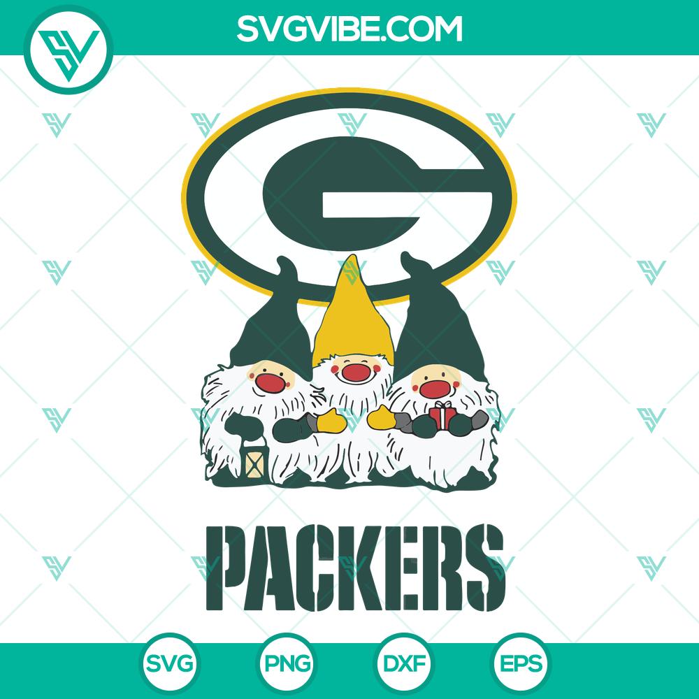 mockup-554531873.jpg Green Bay Packers triples gnomes sport SVG with NFL football team design, perfect for fans. Instant download for crafting projects.