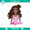 Empowering Black Barbie SVG cut file for download, showcasing diverse representation and inclusivity in digital designs.
