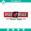 Spider Man Daily Bugle News Team SVG featuring characters for instant download. Perfect for superhero fan projects.