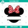 Minnie Head Monogram SVG Cut File for Free, Customizable Design – Perfect for DIY Projects and Personalization.