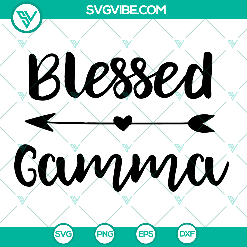 mockup-568258619.jpg "Blessed Gamma SVG file for Cricut & Silhouette, ideal gift vector design, instant download for cutting machines."