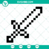Diamond Sword Minecraft SVG with high-quality design for Minecraft Games. Instant Download available.