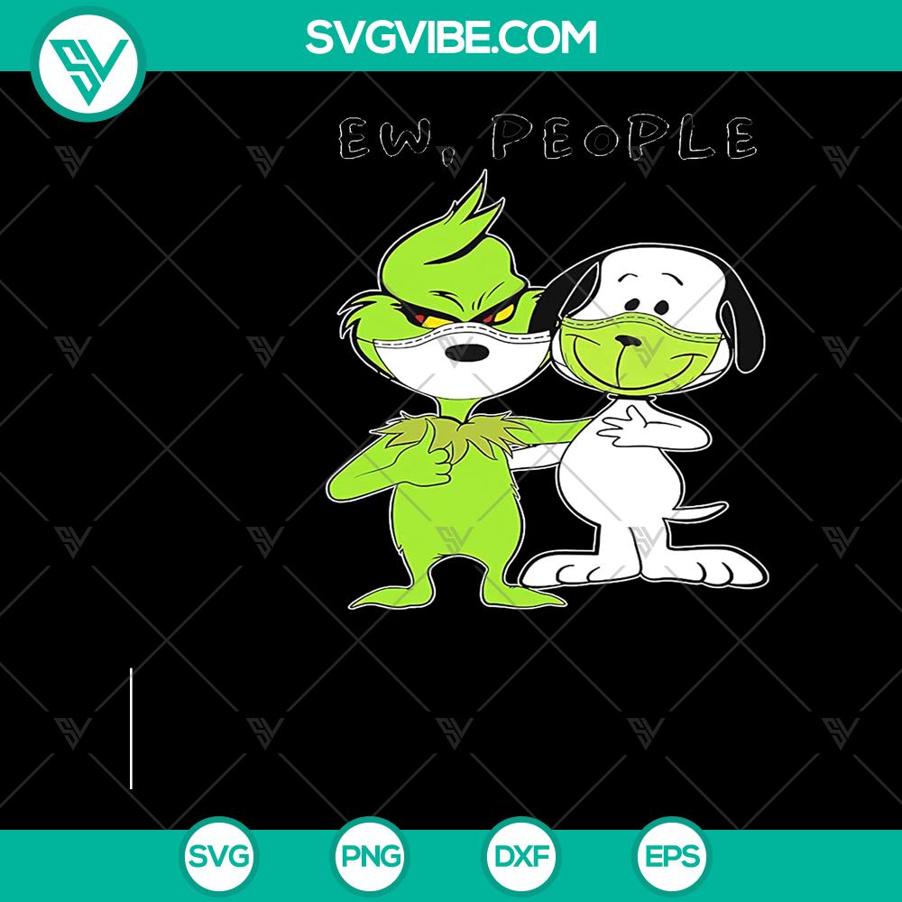mockup-580076153.jpg Grinch and Snoopy face mask costume clipart SVG for instant download, ideal for cosplay, Halloween, or themed events.