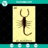 El Alacran Scorpion Loteria Card SVG, Mexican Bingo theme, ideal for digital projects. Instant download.