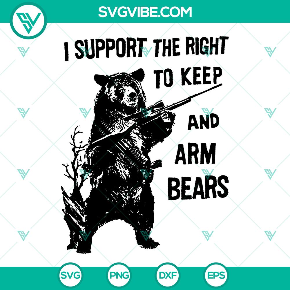 mockup-581751573.jpg Hunting themed SVG design "I Support The Right To Keep And Arm Bears" for instant download, featuring a bold and unique artwork.