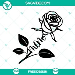 Mom Rose SVG Cut File &ndash; Free Mother&rsquo;s Day Craft Design