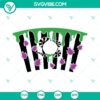 Beetlejuice inspired horror wrap for Starbucks Venti Cold Cup SVG - perfect Halloween design for your cup!