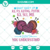 Knitting-themed SVG shirt for women, with "What Part Of K2 P3 K2tog Don't You Understand" funny design perfect as a gift.