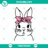 Free SVG cut file of a cute bunny design for crafts. Perfect for crafting projects and decorations.