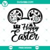 Easter-themed Mickey Mouse head SVG cut file design for free. Perfect for Disney holiday crafts.