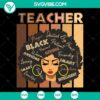 Black Woman Strong Afro Girl Teacher Power SVG graphic with instant download option for digital projects.