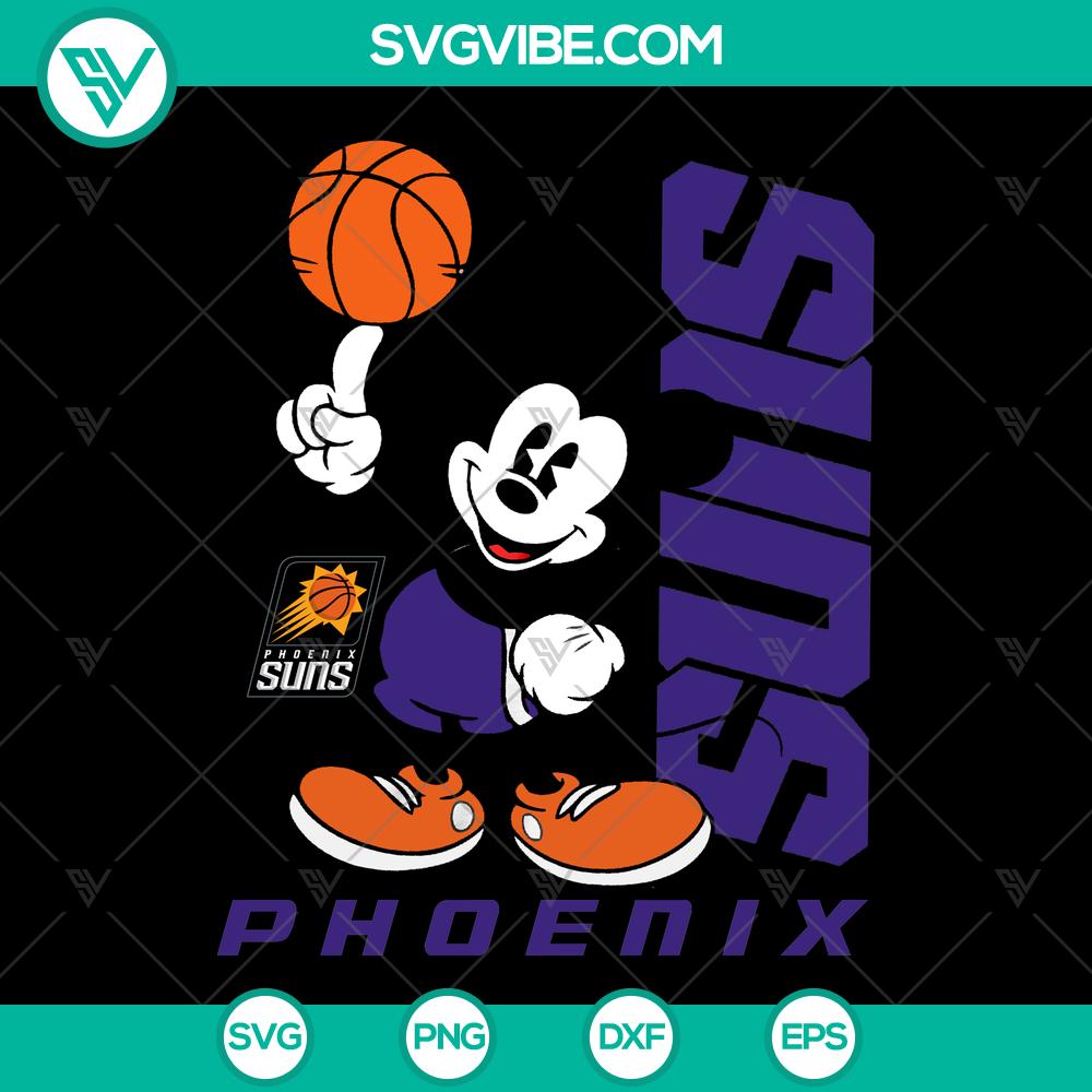 mockup-613348568.jpg Phoenix Suns Mickey Basketball SVG Design, ideal for NBA fans, Instant Download, suitable for DIY projects and merchandise creation.