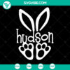 Easter Bunny Monogram SVG for digital cut files. Instant Download. Perfect for Easter crafts and DIY projects.
