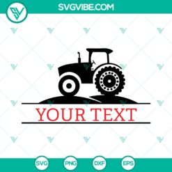 Farm Tractor Monogram SVG - Personalized Farm Life Design