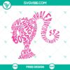 Barbie SVG cut file with free motivational design, perfect for crafting projects.