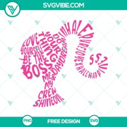 Barbie SVG cut file with free motivational design, perfect for crafting projects.