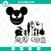 Squad ghouls Nightmare Before Christmas SVG featuring Jack Skellington and Sally. Perfect for DIY Disney Halloween Shirt.