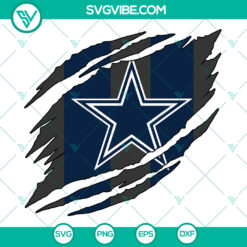 Dallas Cowboys NFL Torn Svg - Football Teams Sport Svg - Super Bowl Dallas Football - Instant Download