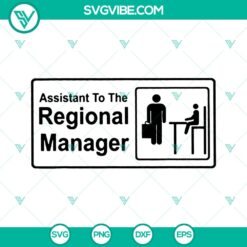 Regional Manager &amp; Assistant Dad and Son Matching SVG Set - Father's Day &amp; Mother's Day