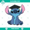 Stitch Graduation SVG Cut File for free download - School celebration design featuring a cute bear graduate with cap and diploma, perfect for crafts.