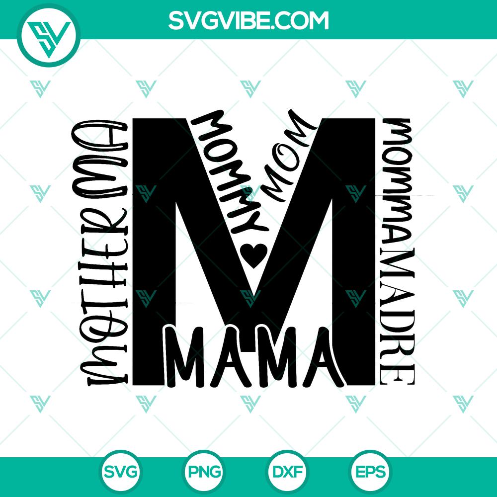 mockup-629673776.jpg Mother's Day SVG Bundle with cute mom sayings like Madre, Momma, Mama - Instant Download cut files ideal for crafts and gifts.