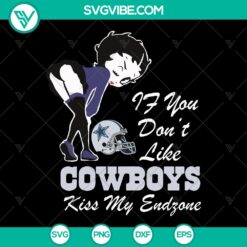 Dallas Cowboy Betty Boop SVG | NFL Football Helmet Sport - Instant Download