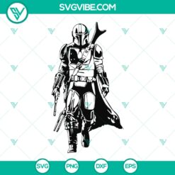 The Mandalorian Star Wars Shirt Stencil SVG Vector - Instant Download