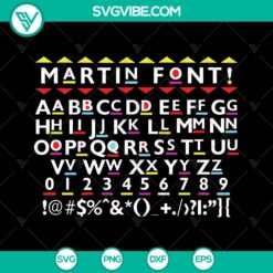 Martin African American Font SVG | Individual Letters Instant Download