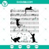 Cute black cat musician playing music note clef in SVG clipart. Perfect vector file for music lovers.