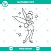 Tinker Bell SVG Cut File, a free Classic Disney Fairy Design suitable for crafting projects like iron-on decals, stickers, or prints.