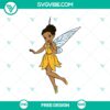Afro Tinkerbell SVG Cut File - Free Fairy Design for Crafting, featuring unique Afro hairstyle. Ideal for Cricut and Silhouette machines.