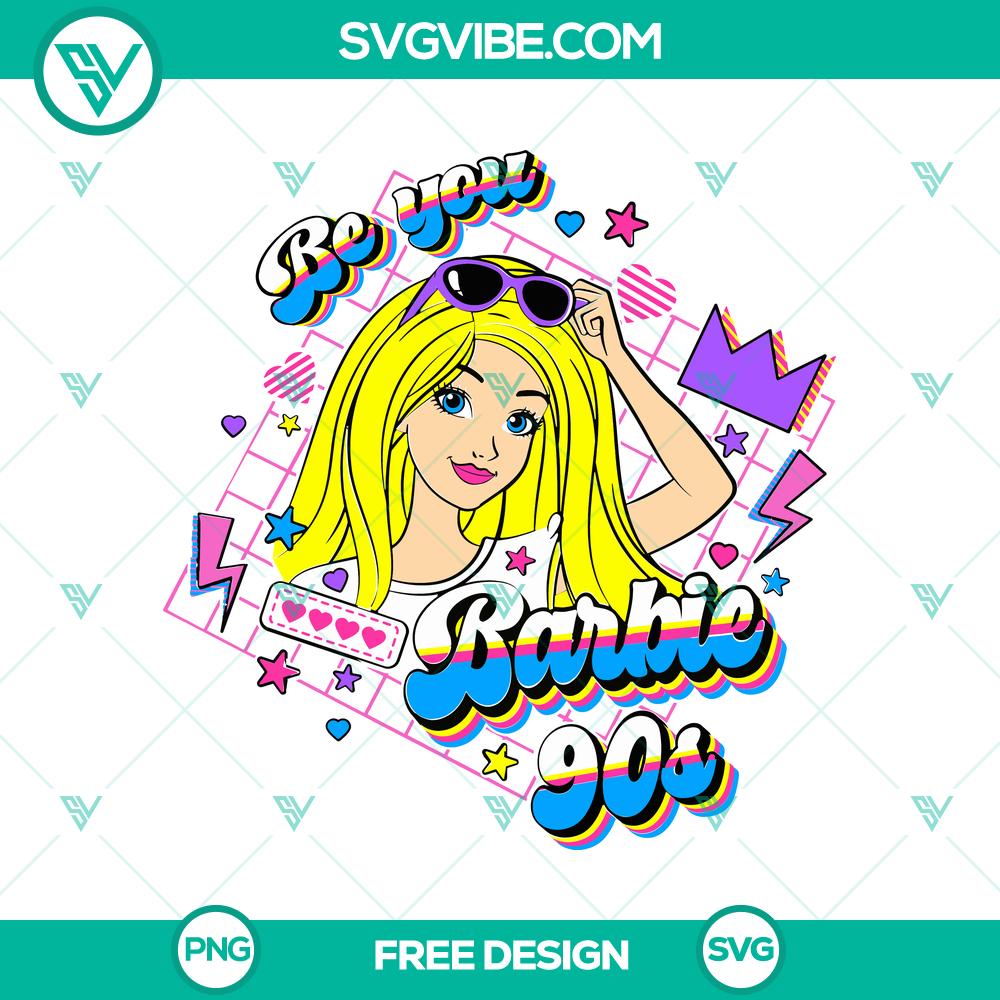 Barbie Be You SVG Cut File – Free Inspirational Self-Love Design Barbie Be You SVG Cut File: Free inspirational self-love design with Barbie typography and motif in SVG format for crafting, sticker, or decor.