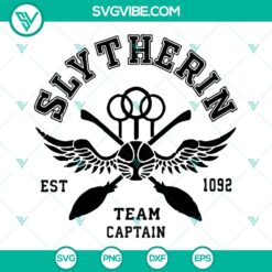 Harry Potter Slytherin Team Captain 1092 SVG design, perfect for fans. Instant download for crafting projects.