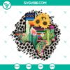 Serape Texas Sunflower Flag & Cactus digital design for sublimation download with instant PNG format. Bold and vibrant Southwestern theme.