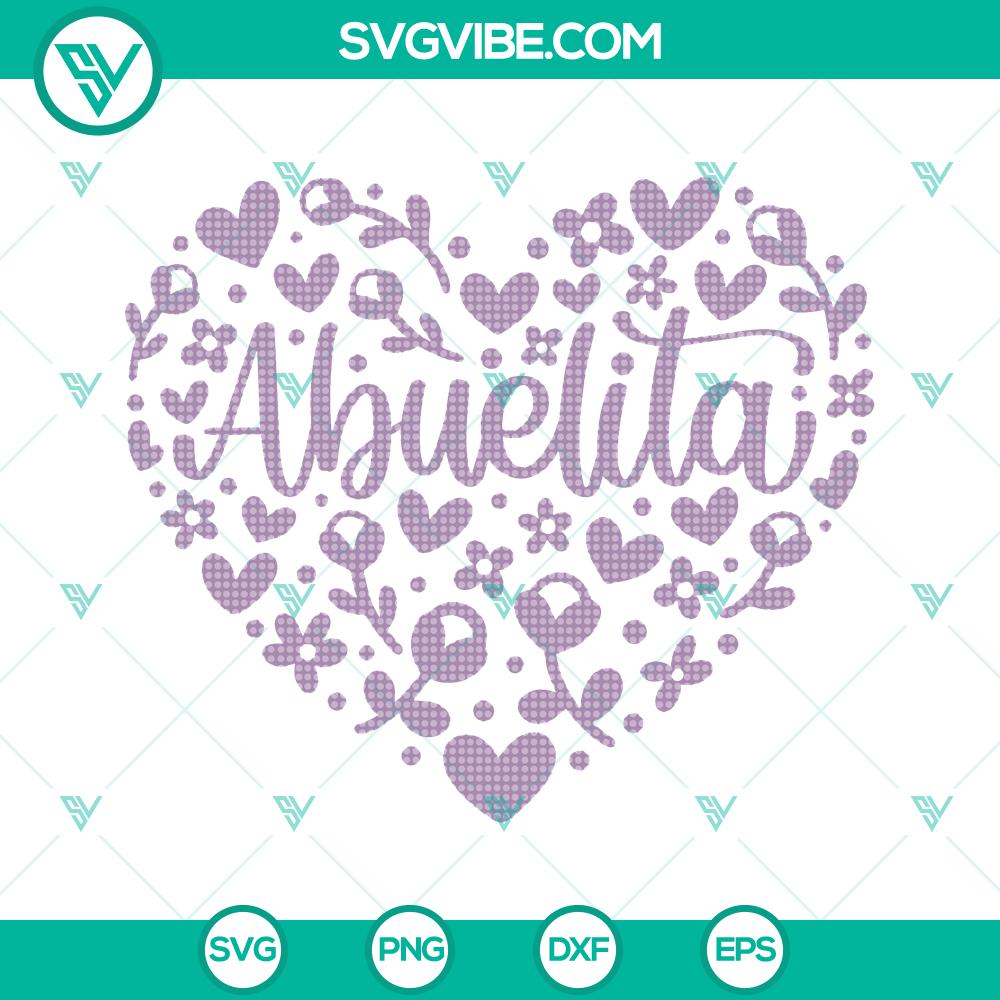 mockup-654316071.jpg Abuelita Floral Heart SVG perfect for Mother's Day shirt design, with beautiful flower patterns and vibrant colors.