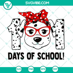101 Days of School Dog Lover SVG | Back to School Dog Paws SVG - Instant Download