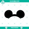 Disney-themed Mickey ear SVG cut file perfect for craft projects. Free download for DIY lovers.