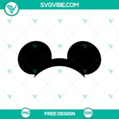 Disney-themed Mickey ear SVG cut file perfect for craft projects. Free download for DIY lovers.