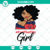 Black Houston Cougars NCAA football SVG shirt design for city girls. Great gift for sporty fashionistas.