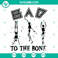 Dancing skeleton Halloween SVG PNG DXF EPS files, perfect for spooky decorations. Instant download.