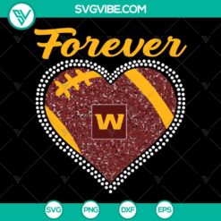 Forever Washington Football Team Heart Diamond SVG | Sport Logo Super Bowl NFL Teams SVG
