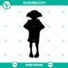 Dobby silhouette vector graphic for download. Free loyal elf character design in SVG format for crafting projects.