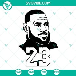 LeBron James SVG Cutting Files | NBA Vector Clipart for Cricut | Lakers, Cavs, Miami Heat Team SVG - Instant Download