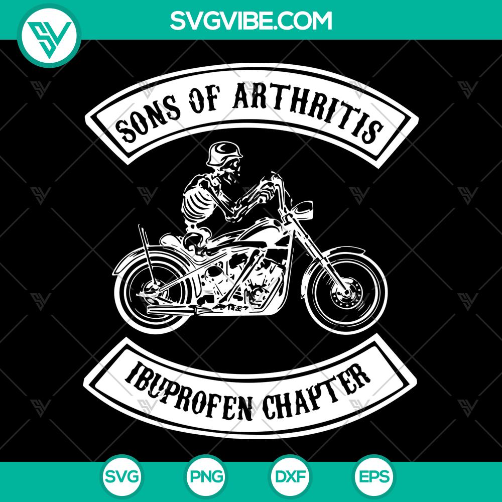 mockup-677514246.jpg Son of Arthritis Ibuprofen Chapter digital cut files for bikers. SVG, DXF, PNG, EPS formats for crafts.