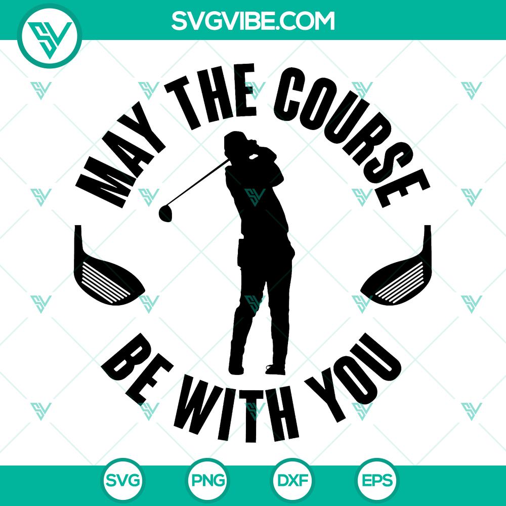 mockup-678713812.jpg May The Course Be With You Golf SVG - Golfing Clipart & Cut File Design for avid golfers and fans of space-themed quotes.