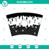 Honeycomb drips bee design on Starbucks Venti Cold Cup SVG, perfect for Cricut crafting.