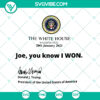 Joe Biden Inauguration Day 2021 design bundle with SVG, PNG, EPS, and DXF files for Cricut crafts and projects.