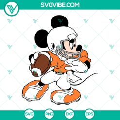 Mickey Football SVG File | Disney Sport Cricut Design - Instant Download