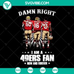 "49Ers Fan Forever SVG Cut Files - NFL Sport, American Football Lover - Instant Download"