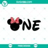 Minnie Mouse one year SVG cut file, perfect for a free birthday design. Ideal for DIY projects and crafts.